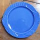Lot 4 blue "Fish" plates