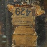 Antique curved transport trunk circa 1900 B.Vinay