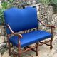 2-seater walnut bench