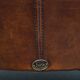 Brown leather club chair