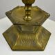 Solid Brass Table Lamp by Oscar Antonssons for Ystad-Metall, Sweden, 1940s