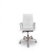 Fauteuil de Bureau Eames EA 119 Cuir Blanc (Herman Miller / Vitra 1970)