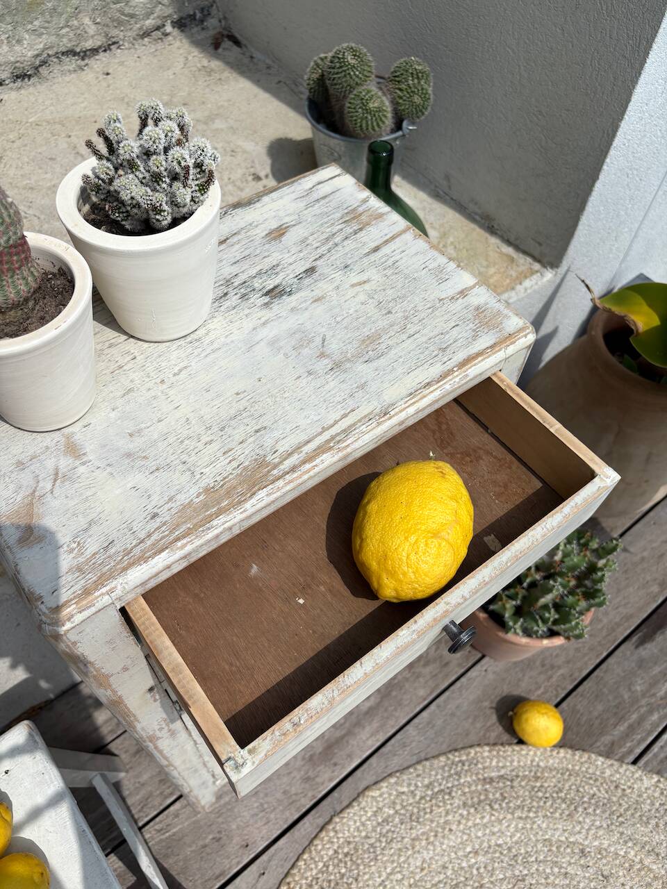 Mini patinated Parisian buffet