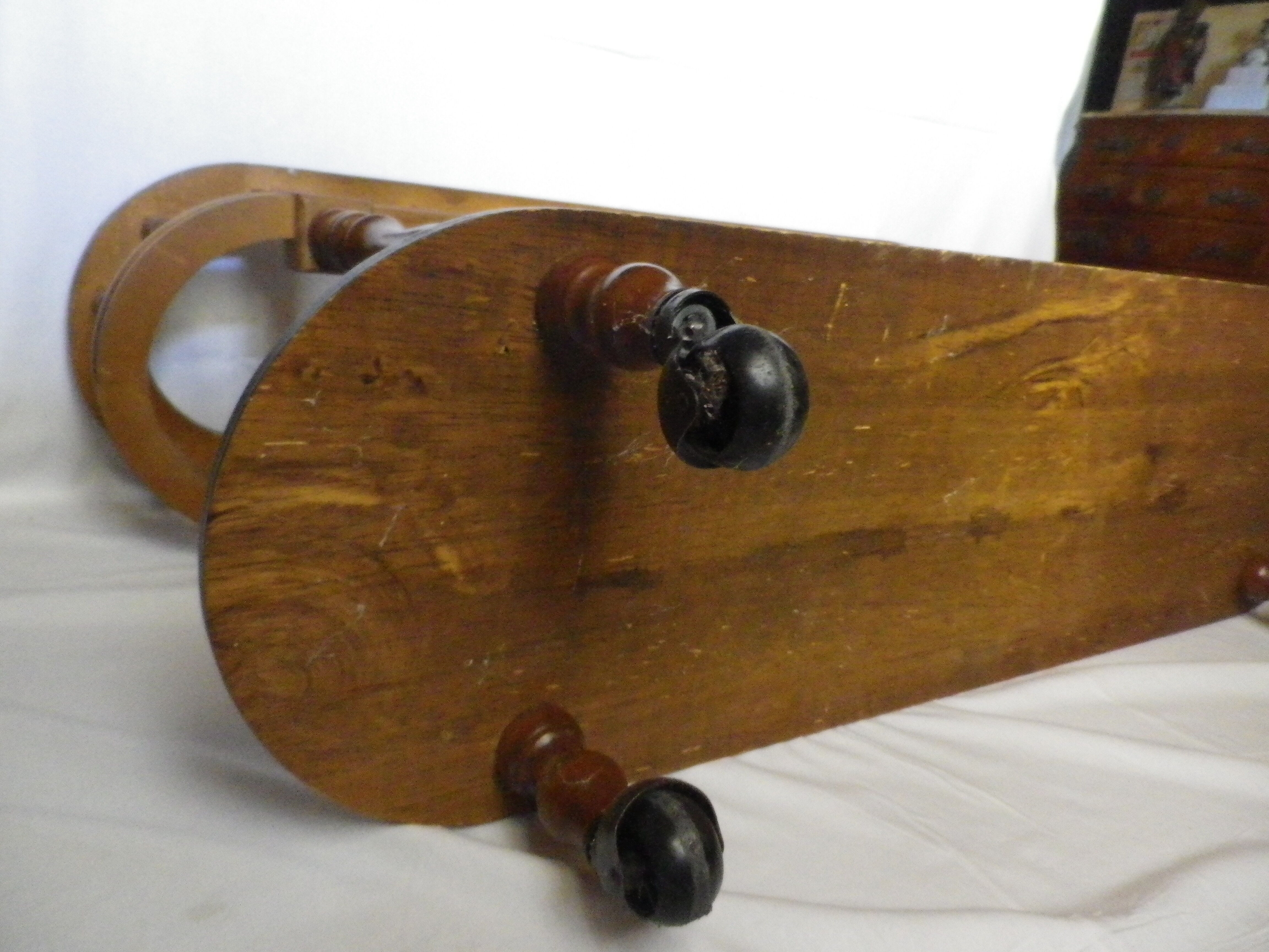 Planter on oak wheels