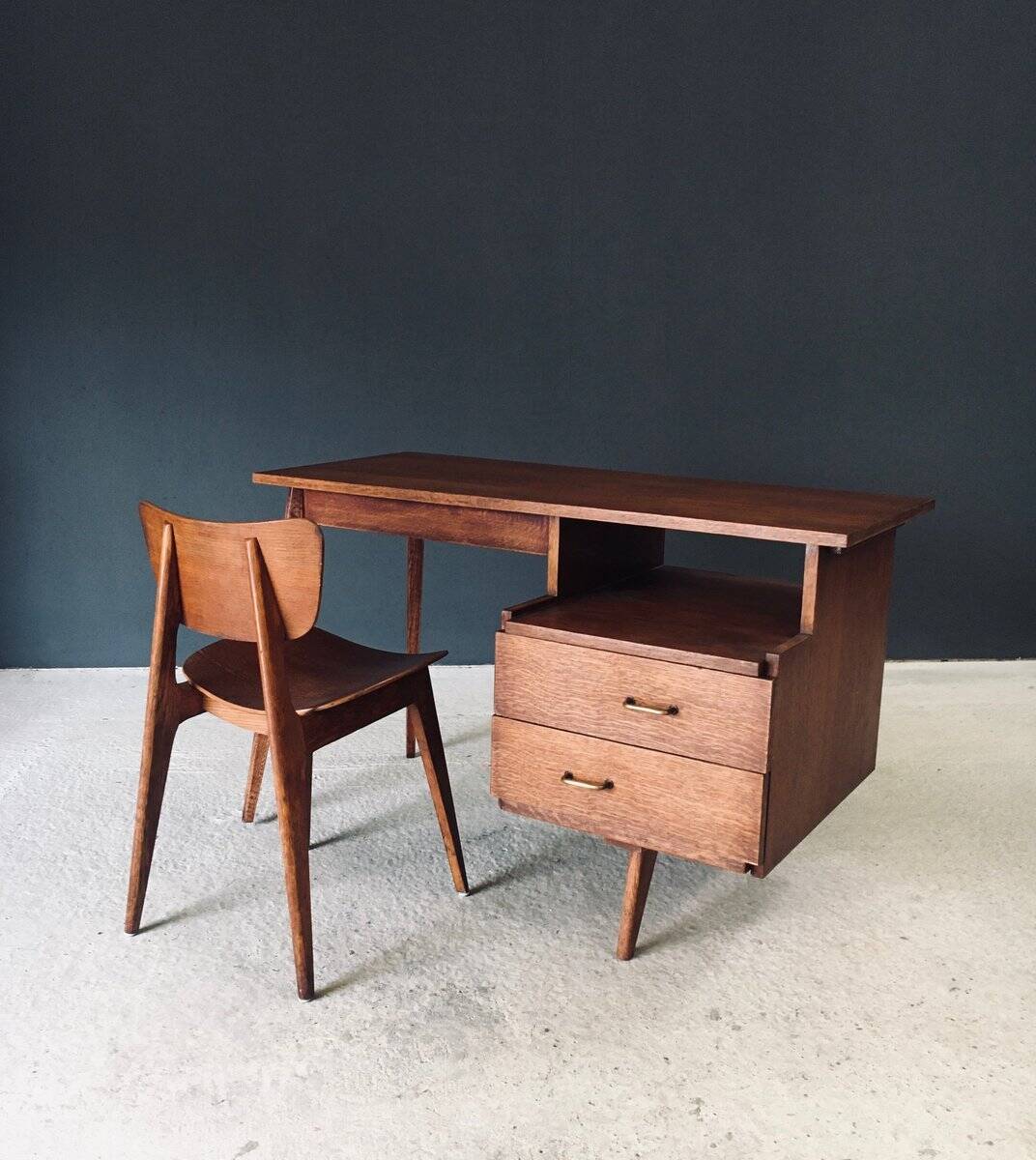 Modernist Reconstruction Writing Desk, France, 1950s