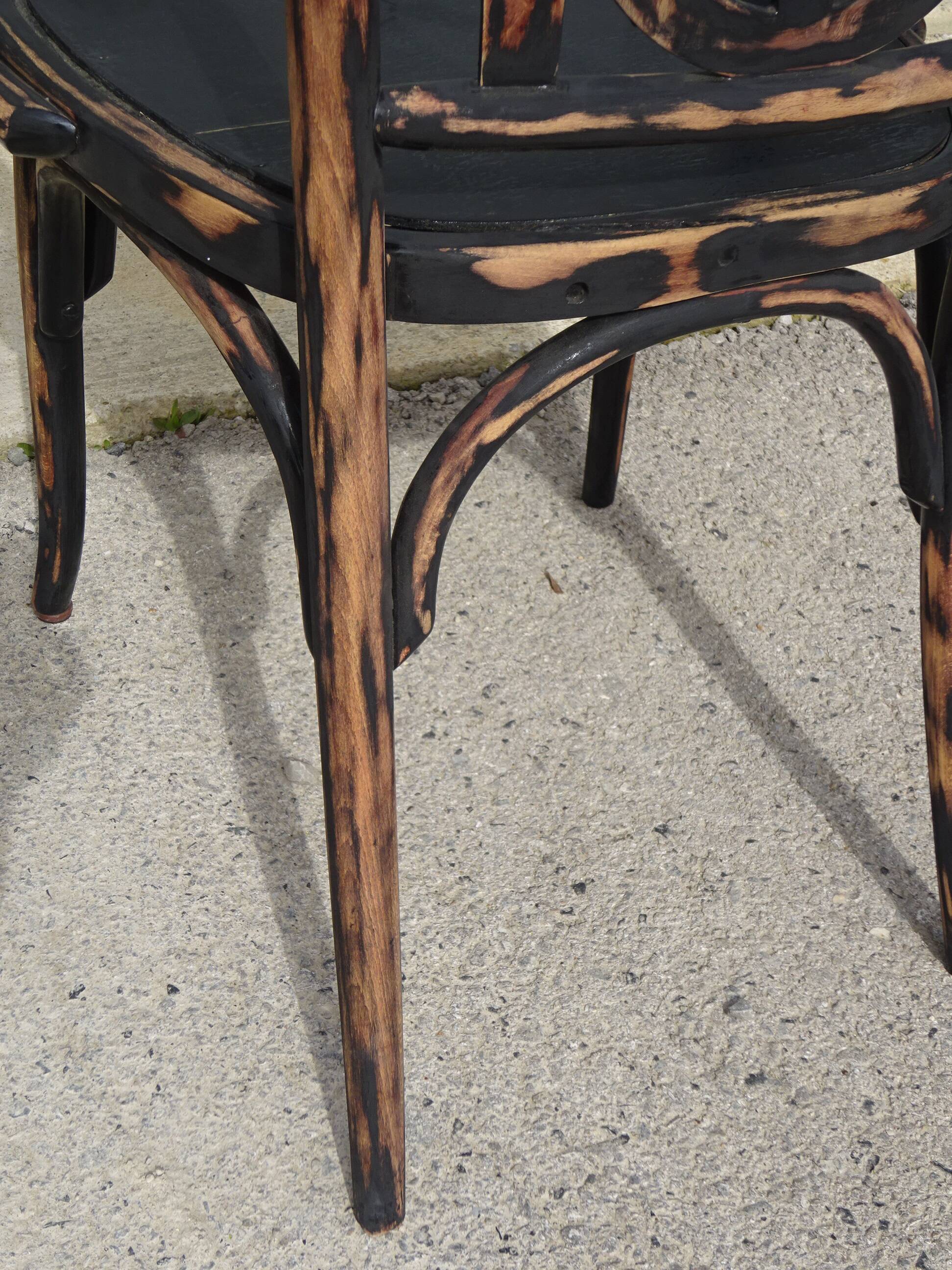 Salon Baumann, 1910, banquette, fauteuil et chaise bistrot