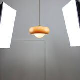Space Age Brown Pendant Lamp from Guzzini, 1960s