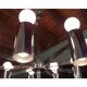 Lustre en acier italien de cru
