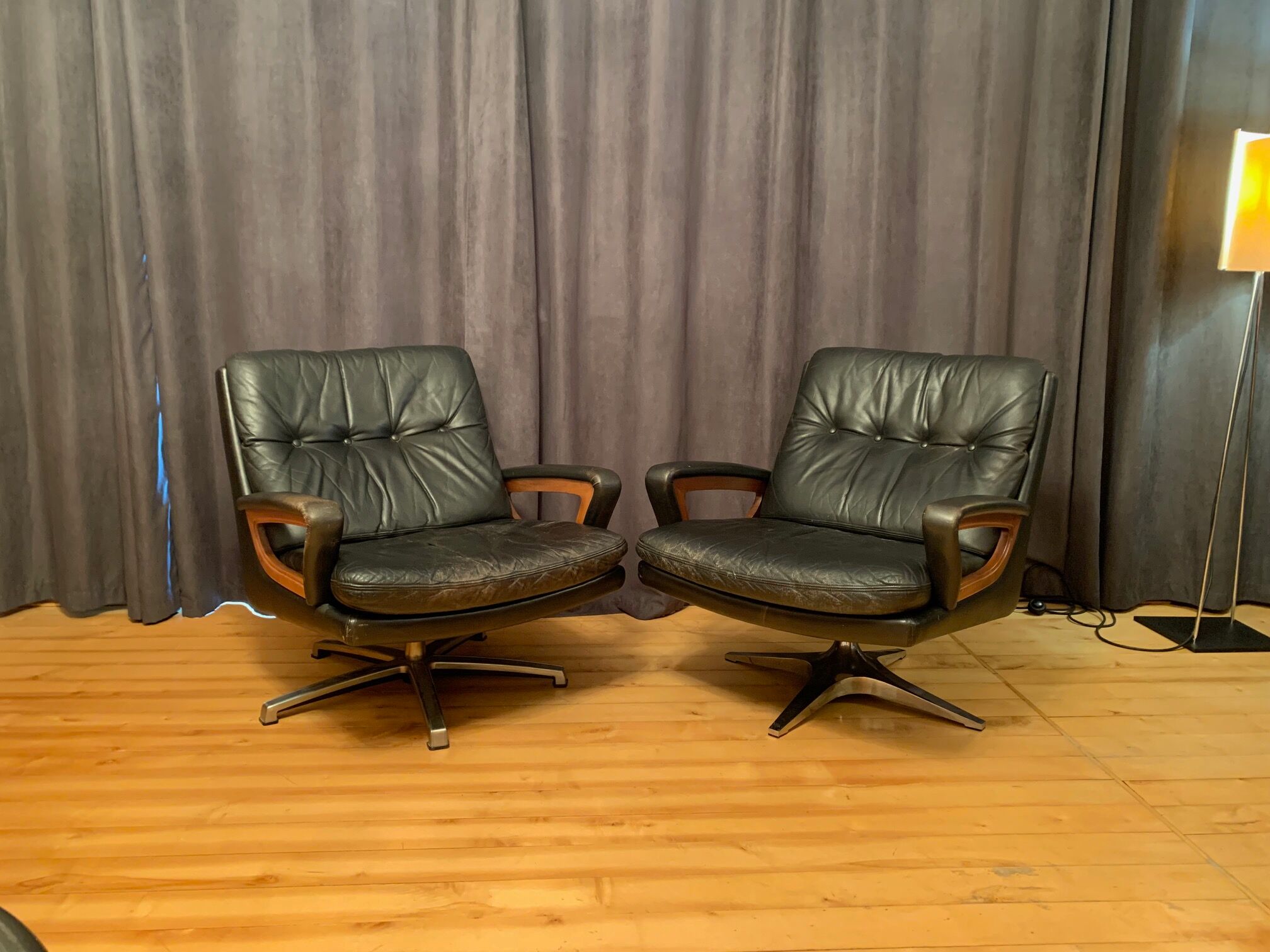 Pair of armchairs by Carl Straub Germany 1960s