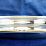 Round semi-hollow plate silver-plated Gallia Christofle Malmaison Empire