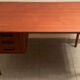 Vintage Danish teak desk by Gunnar Nielsen Tibergaard, 1960