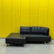 Black Leather De Sede DS-165 Sofa
