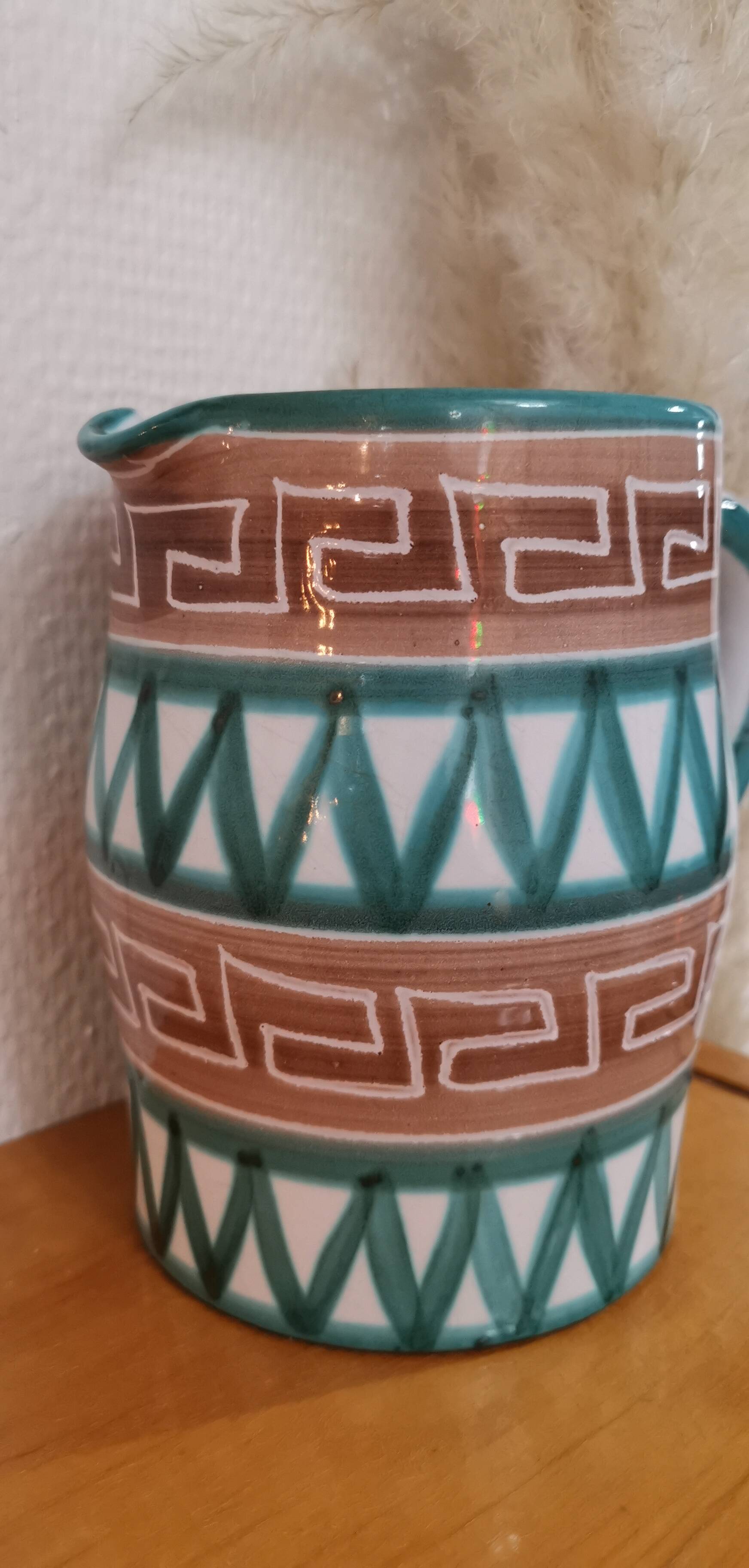 Pitcher signed RP Robert Picault Vallauris Vintage