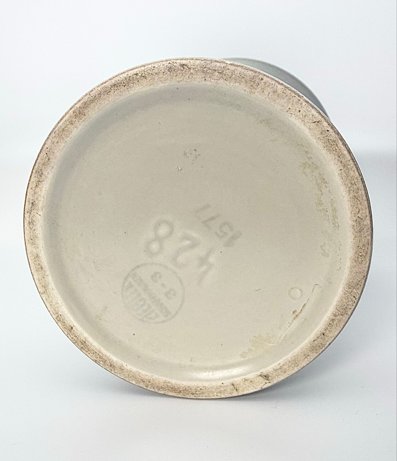Ziegler vase Schaffhausen – sgraffito fish – Gustav Spörri period