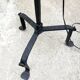 Wrought iron and cane floor lamp, 1970