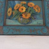 Tableau de fleurs ancien