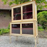 Louis xvi xviii eme century painted wood showcase