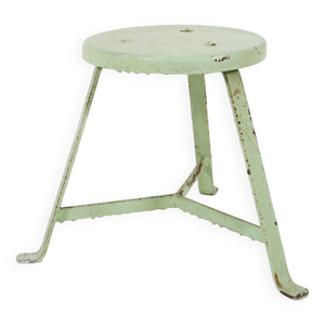 Tabouret industriel peint - acier