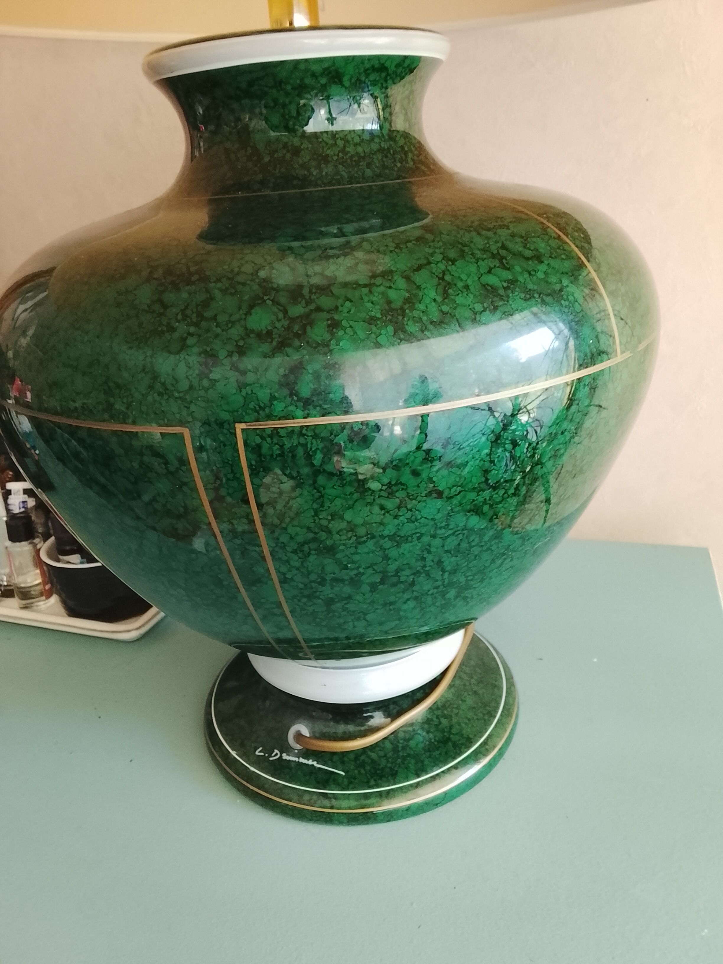 Signed table lamp