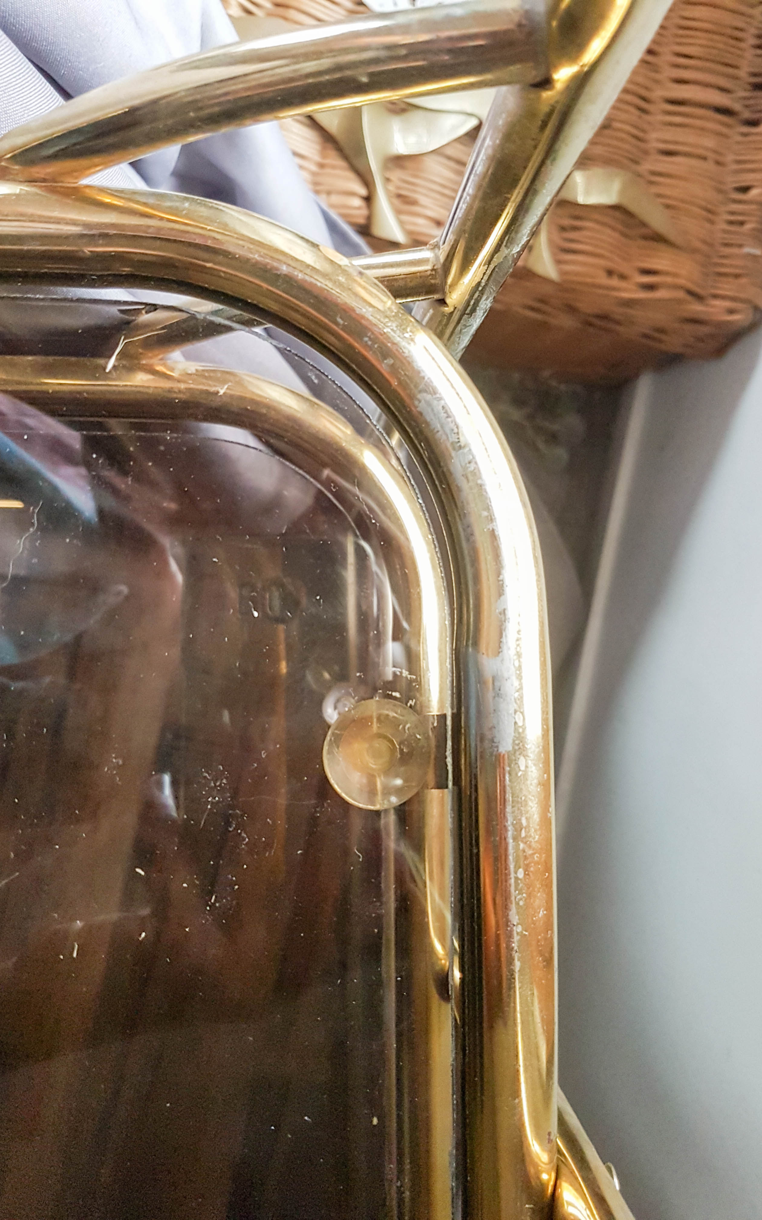 Mid century vintage art deco gold hairdresser