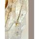 Contemporary Transparent “Poliedri” Murano Glass Gold Wall Sconce in Venini