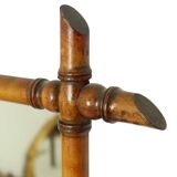 Antique Wooden Faux Bamboo Mirror France 45x39cm