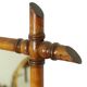 Antique Wooden Faux Bamboo Mirror France 45x39cm