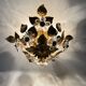 Mid-century design banci style ceiling lamp crystal flower , 1970sMid-centu