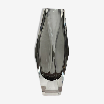 Vase Murano verre Sommerso vintage 27cm