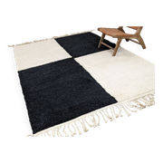Tapis beni ouraine fait main traditionnelle