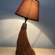 Lampe vintage en rafia