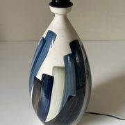 Pied de lampe terre cuite céramique vintage années 80 90