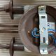 Pair of matte metal wall lights