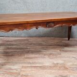 Louis XV community table in solid walnut around 1880-1900