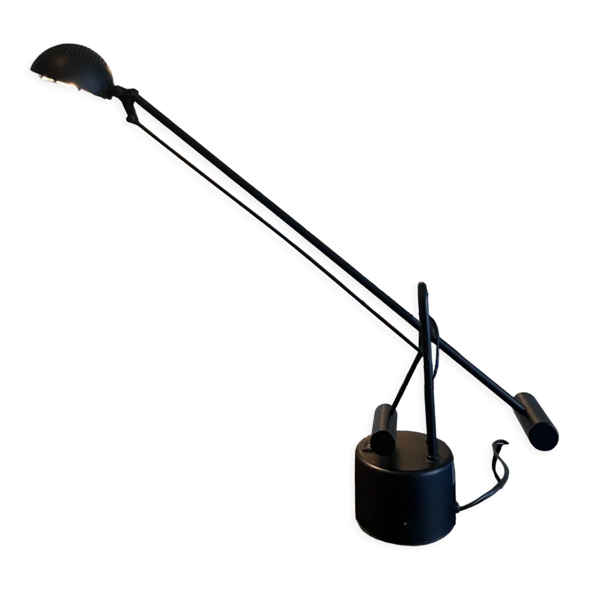 Articulated lamp with balance wheel 80s
