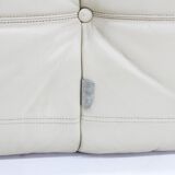 Ensemble canapé Togo Ligne Roset en cuir jaune par Michel Ducaroy pour Ligne Roset