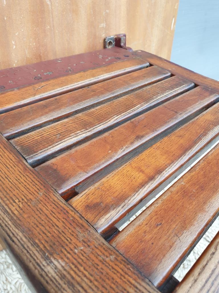 Folding seat wood Paris metro Sprague 1920