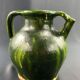 19th century green enamelled stoneware jug