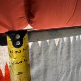 Geometrical regency coffee table in patinated brass, 1970s