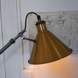 Articulated desk lamp vintage clamp vice