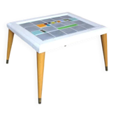 Table basse vintage mosaïque design scandinave 1960