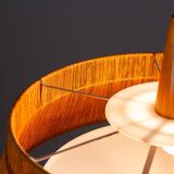 Temde teak and sisal pendant
