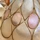 Mother-of-pearl "Petals" pink pendant