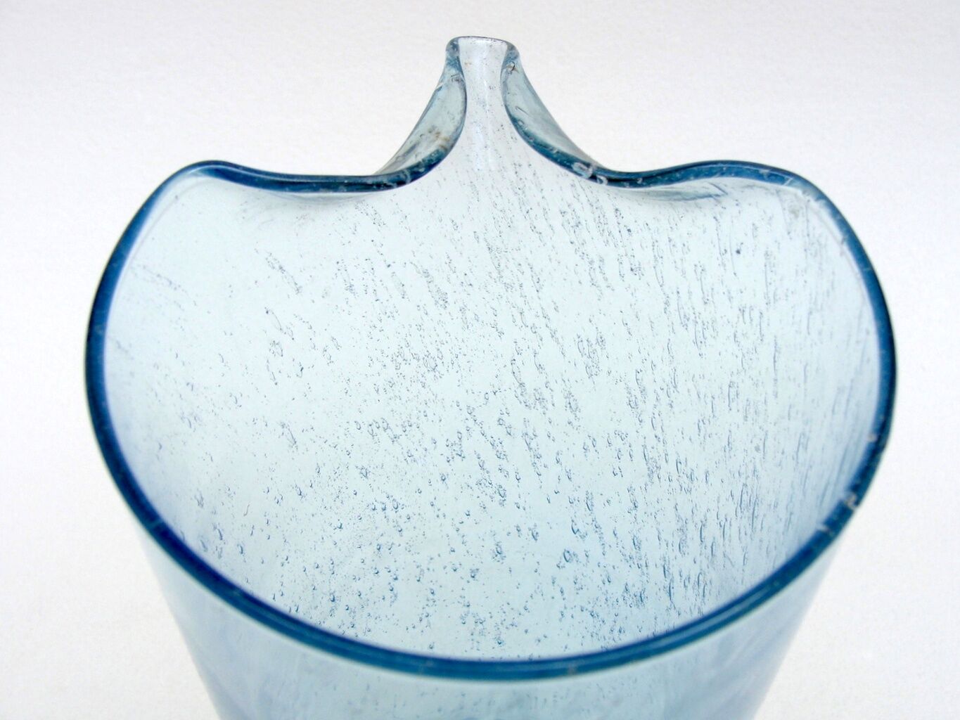Vintage pitcher in bubbled glass