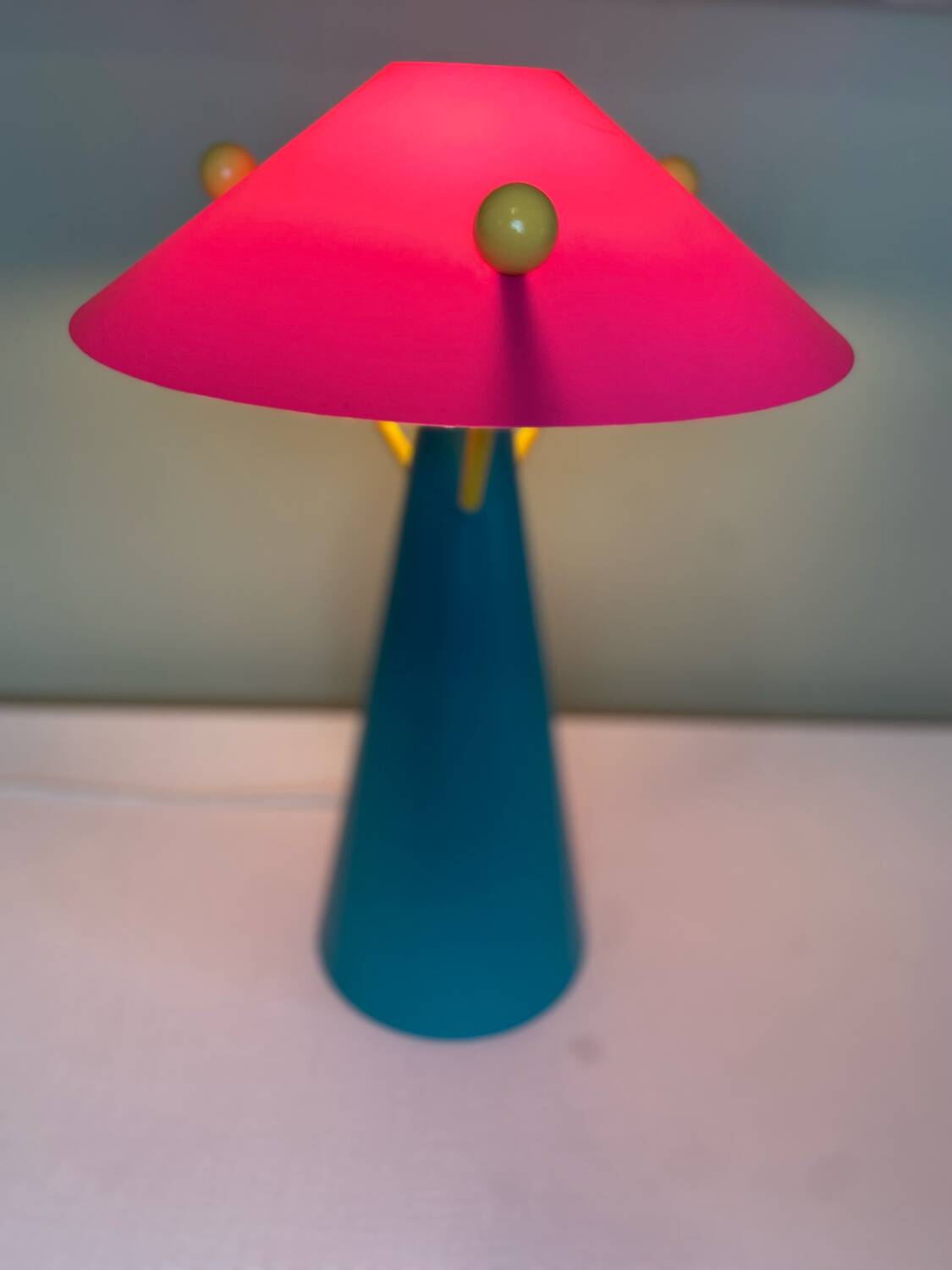 Colorful vintage lamp