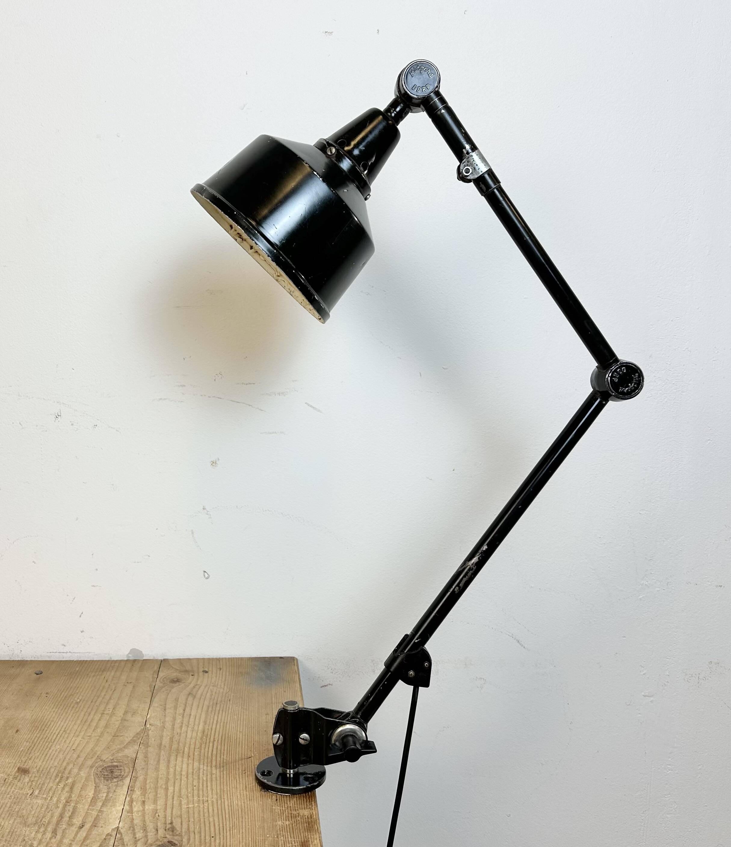 Industrial ddrp desk or wall lamp by curt fischer for midgard, 1930s