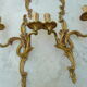 Deux paires d’appliques en bronze