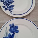 6 Assiettes bleues