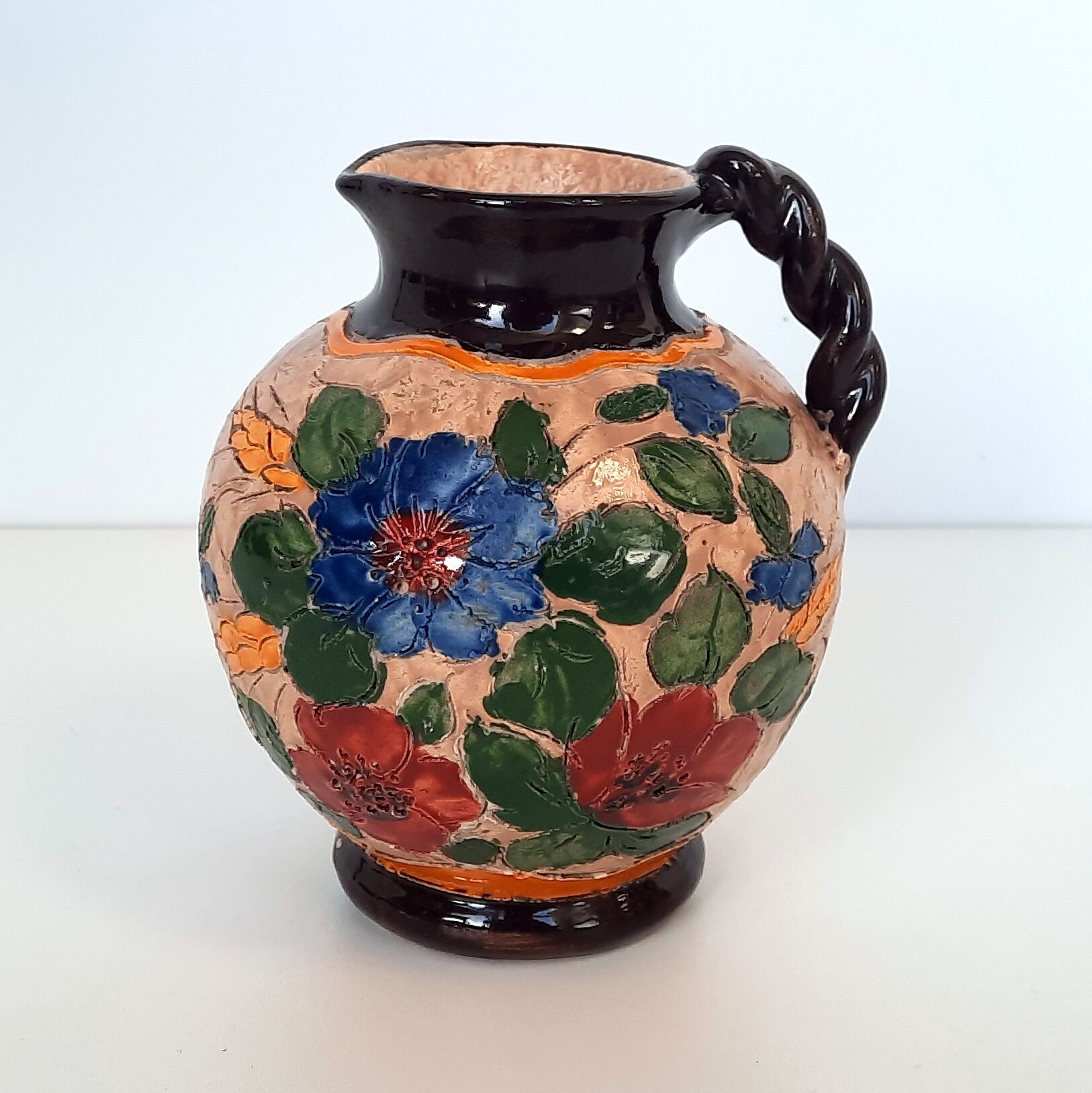 Vallauris ceramic vase signed Jérôme Massier