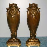 Adorns large bronze vases Bacchus (1850-1900)